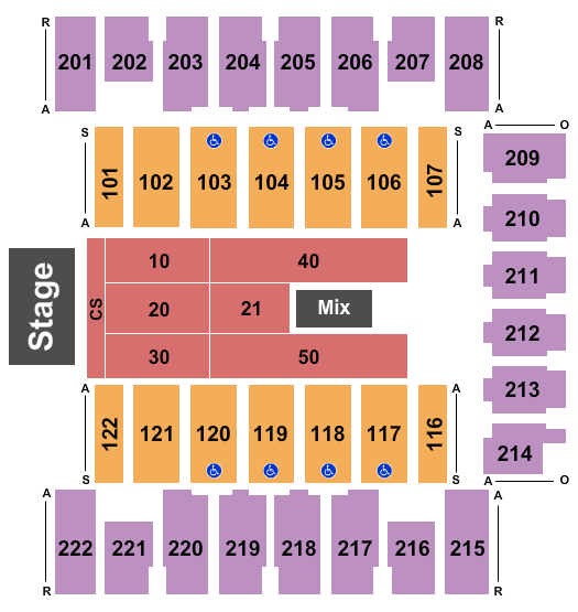 Daytona Beach Ocean Center Seating Chart: Comedy