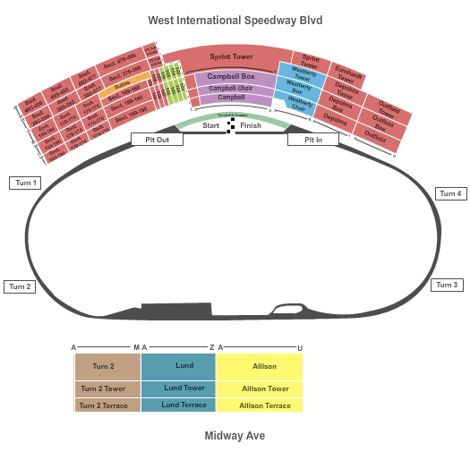 Peabody Seating Chart Daytona