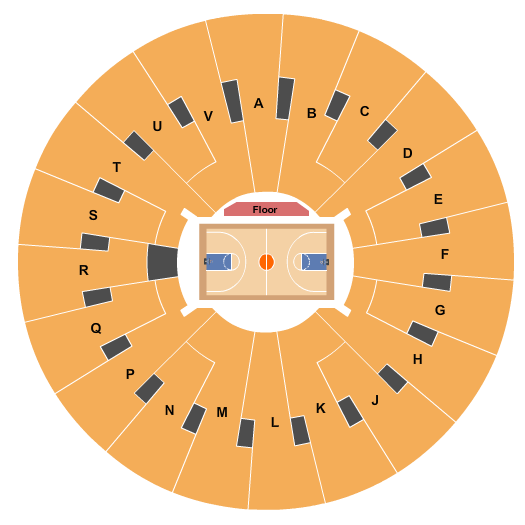 Dee Events Center Seating Chart: Basketball