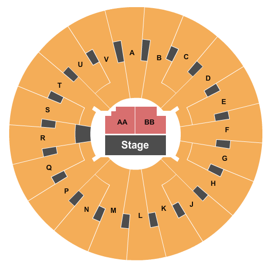Dee Events Center Seating Chart: End Stage