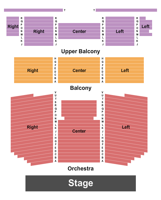 Defiance Community Auditorium Seating Chart: Endstage