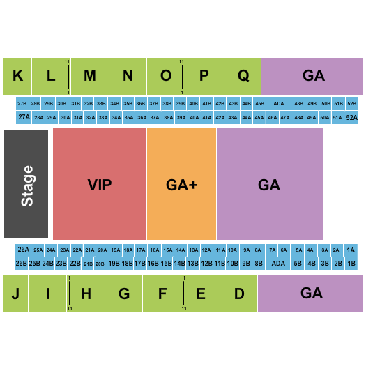 Del Mar Arena Seating Chart: Concert