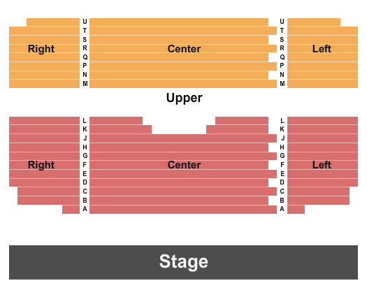 Delano Performing Arts Center Seating Chart: Endstage