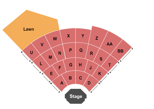 Dell Music Center Seating Chart: Endstage 2