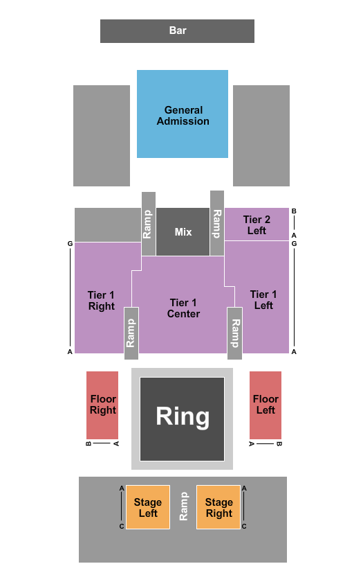 Delmar Hall Seating Chart: Wrestling