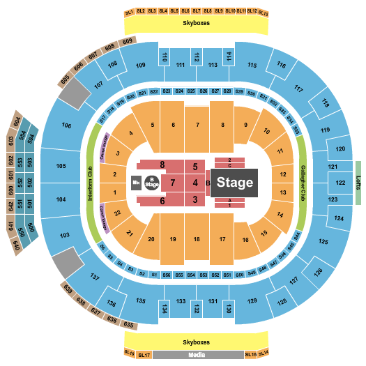 Delta Center Seating Chart: Dancing with the Stars