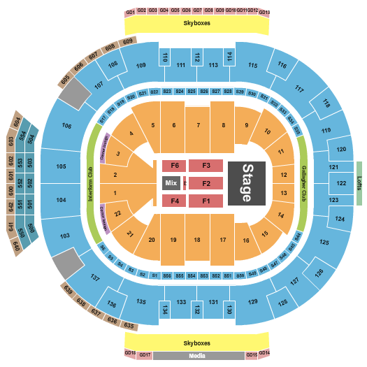 Delta Center Seating Chart: Endstage 8