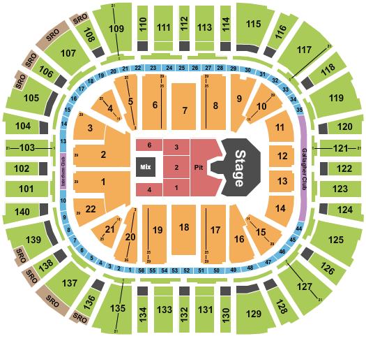 Delta Center Seating Chart: Ghost