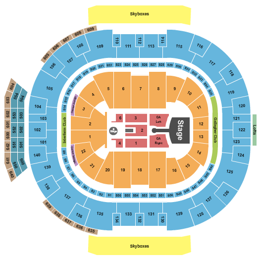 Delta Center Seating Chart: Greta Van Fleet