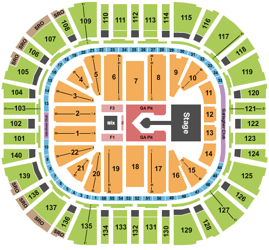 Delta Center Seating Chart: Sabrina Carpenter