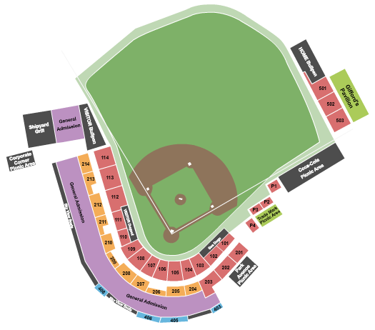 Delta Dental Park At Hadlock Field Seating Chart: Baseball 2