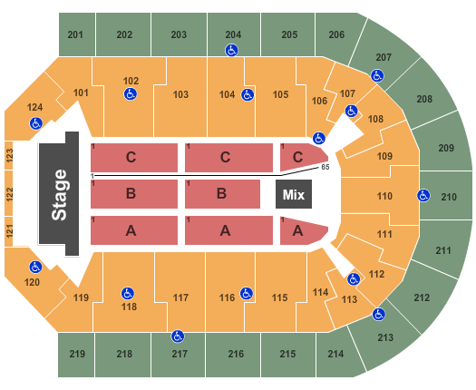 Denny Sanford Event Center Seating Chart