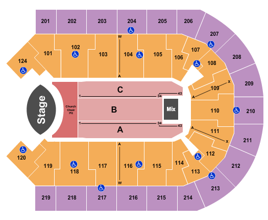 Denny Sanford Premier Center Seating Chart: Eric Church