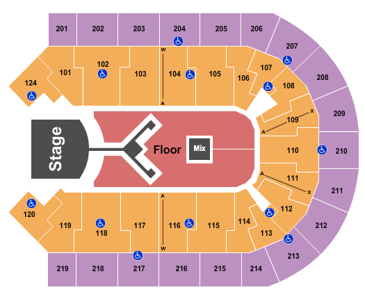Denny Sanford Premier Center Seating Chart: Shinedown