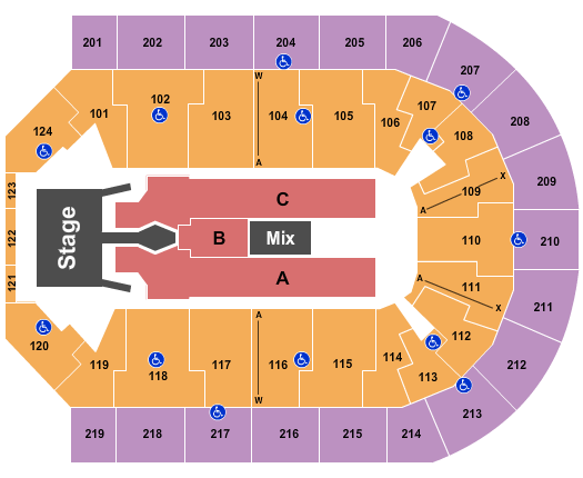 Denny Sanford Premier Center Seating Chart: Tim McGraw 2023