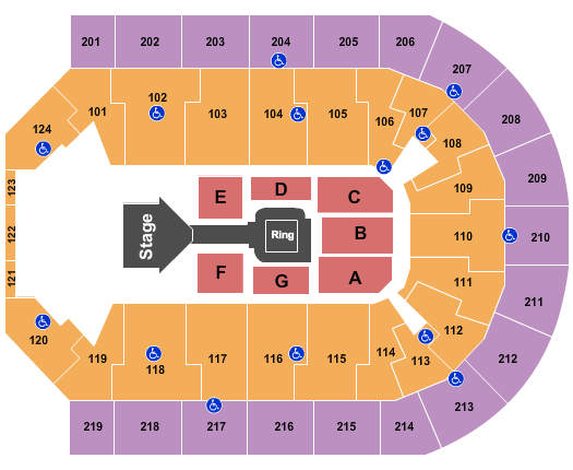 Denny Sanford Premier Center Sioux Falls Sd Seating Chart