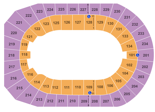 Denver Coliseum Seating Chart: Open Floor
