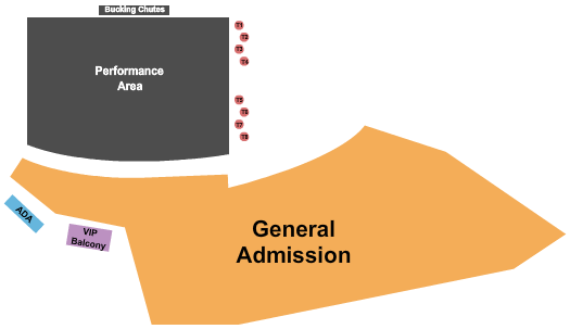 Derby Downs Seating Chart: Rodeo