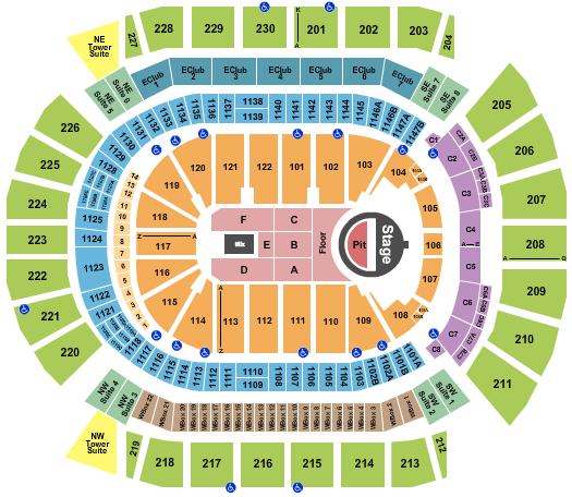 Desert Diamond Arena Seating Chart: 5 Seconds of Summer