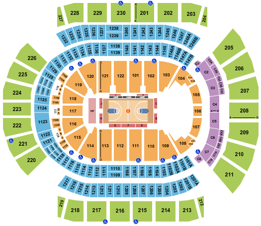 Desert Diamond Arena Seating Chart: Basketball 2