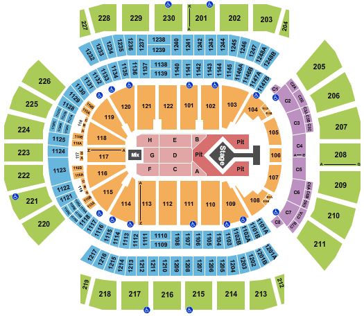 Desert Diamond Arena Seating Chart: Blink 182
