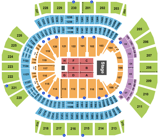 Desert Diamond Arena Seating Chart: Endstage 3