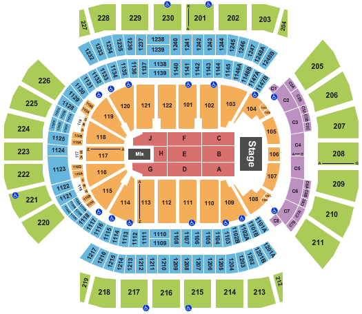 Desert Diamond Arena Seating Chart: Endstage 9