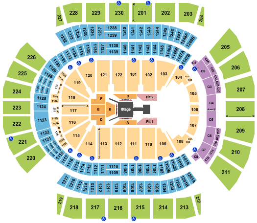 Desert Diamond Arena Seating Chart: Fuerza Regida