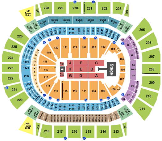 Desert Diamond Arena Seating Chart: Jonas Brothers 2026