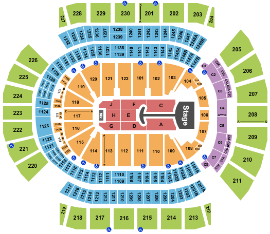 Desert Diamond Arena Seating Chart: Lady Gaga