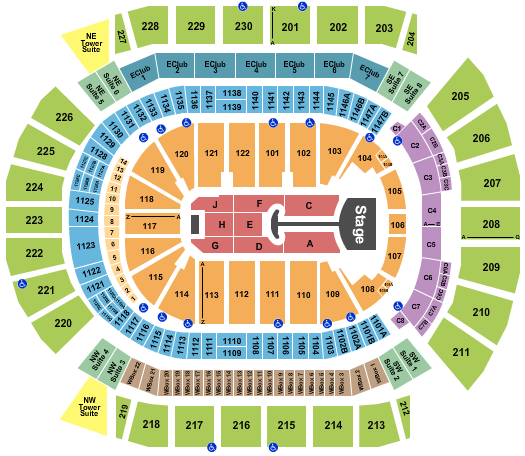 Desert Diamond Arena Seating Chart: Lady Gaga