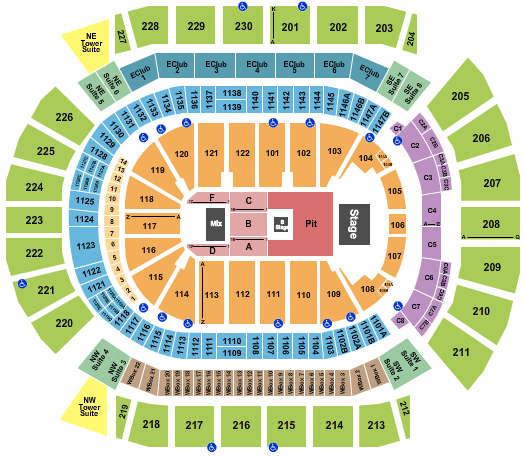 Desert Diamond Arena Seating Chart: Nine Inch Nails