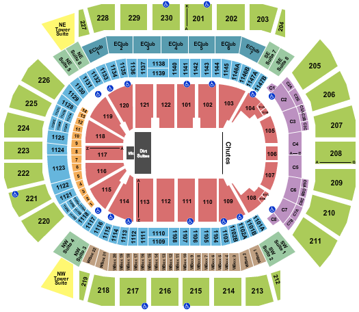 Desert Diamond Arena Seating Chart: PBR 2