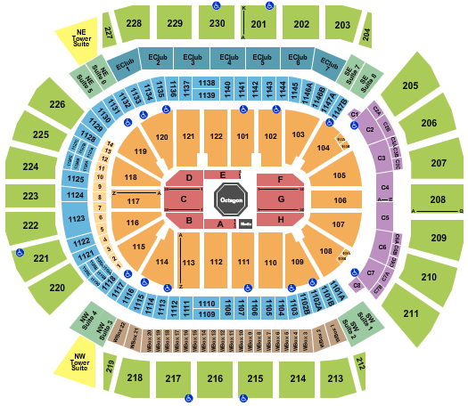 Desert Diamond Arena Seating Chart: UFC