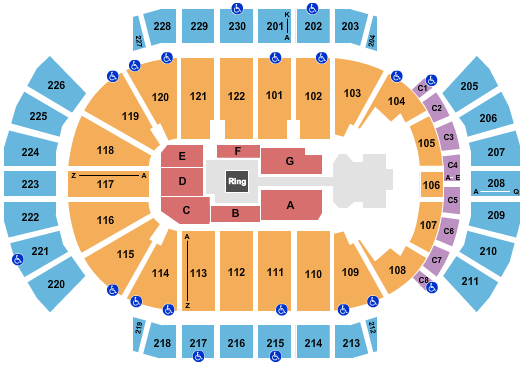 Desert Diamond Arena Seating Chart: WWE Smackdown