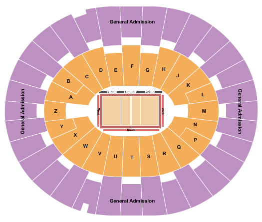 Desert Financial Arena Seating Chart: Volleyball 2