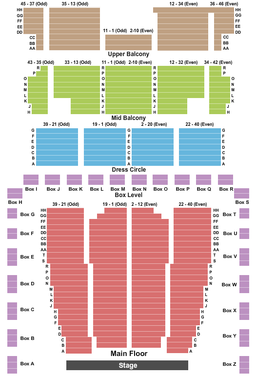 Detroit Symphony Orchestra Hall Seating Chart: Detroit Symphony Zone