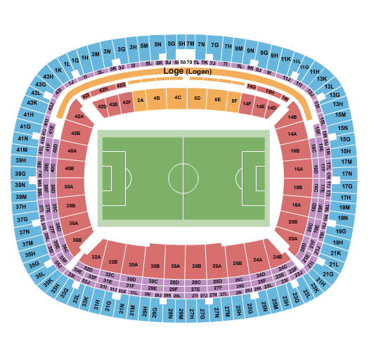 Deutsche Bank Park Seating Chart: Soccer - Static