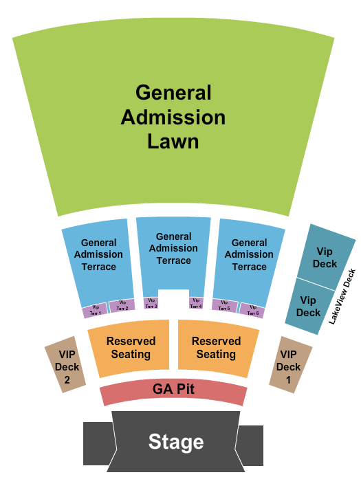 Devon Lakeshore Amphitheater Seating Chart: Endstage GA Pit