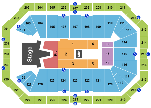 Dickies Arena Seating Chart: AJR