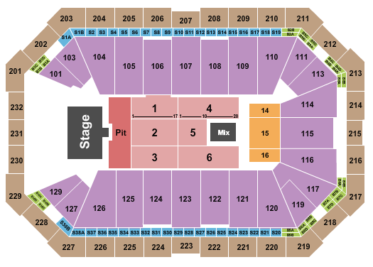 Dickies Arena Seating Chart: Alan Jackson