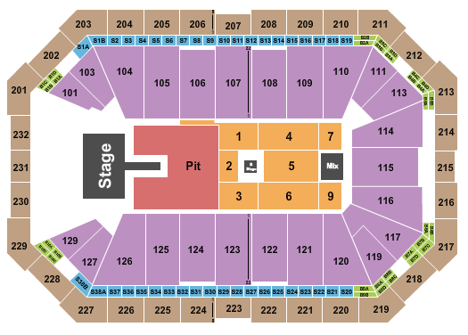 Dickies Arena Seating Chart: Alex Warren