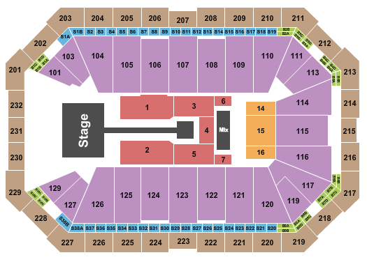 Dickies Arena Seating Chart: Anuel AA