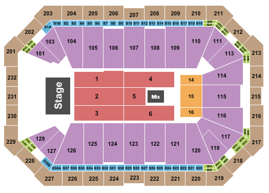 Dickies Arena Seating Chart: Barry Manilow