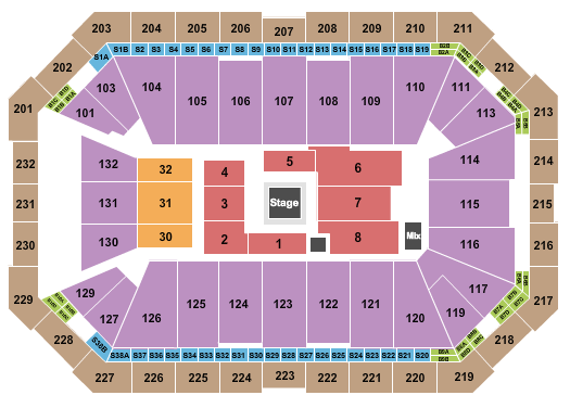 Dickies Arena Seating Chart: Boxing 2