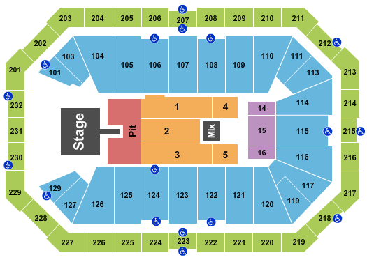 Dickies Arena Seating Chart: Cage The Elephant