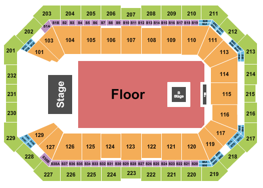 Dickies Arena Seating Chart: Calvin Harris