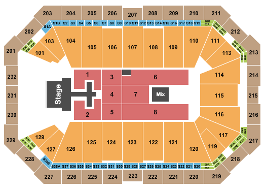 Dickies Arena Seating Chart: Chris Tomlin