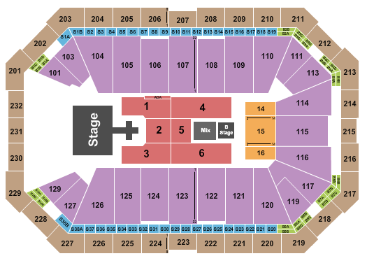 Dickies Arena Seating Chart: Def Leppard