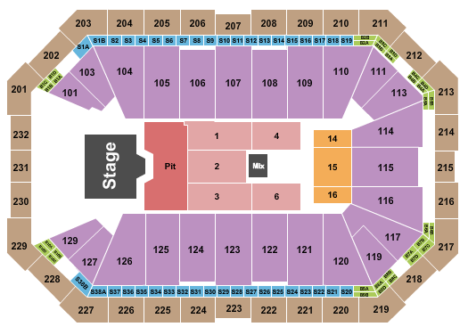 Dickies Arena Seating Chart
